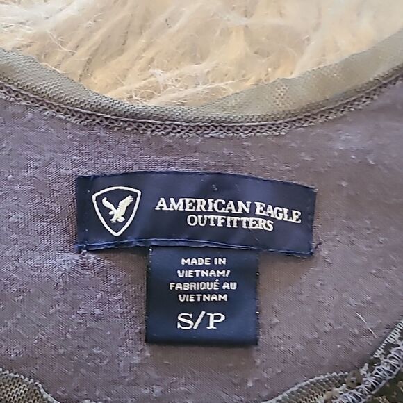 American eagle outfitters womens gray sequin polyester tank top size small - Picture 3 of 5